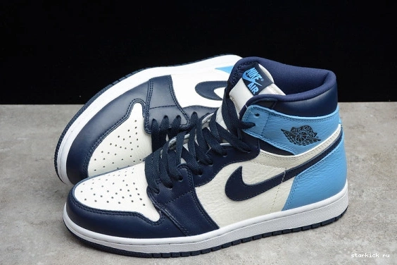 OG Blue 1 UNC | Obsidian 555088-140 Air High University 555088-140 Retro - Jordan 0717